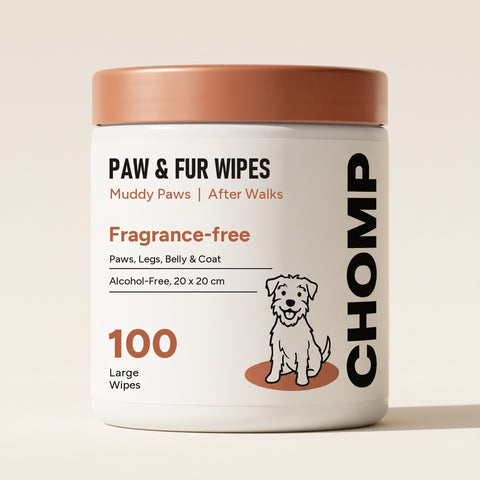 CHOMP Paw & Fur Wipes tub